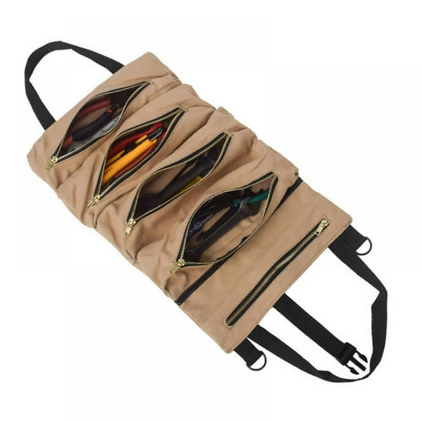 Car Super Tool Roll Up Zipper Bag Multi-Purpose Canvas Bag Organizer Bucket Car Super Tool Roll Up Zipper Bag Multi-Purpose Canvas Bag Organizer Bucket